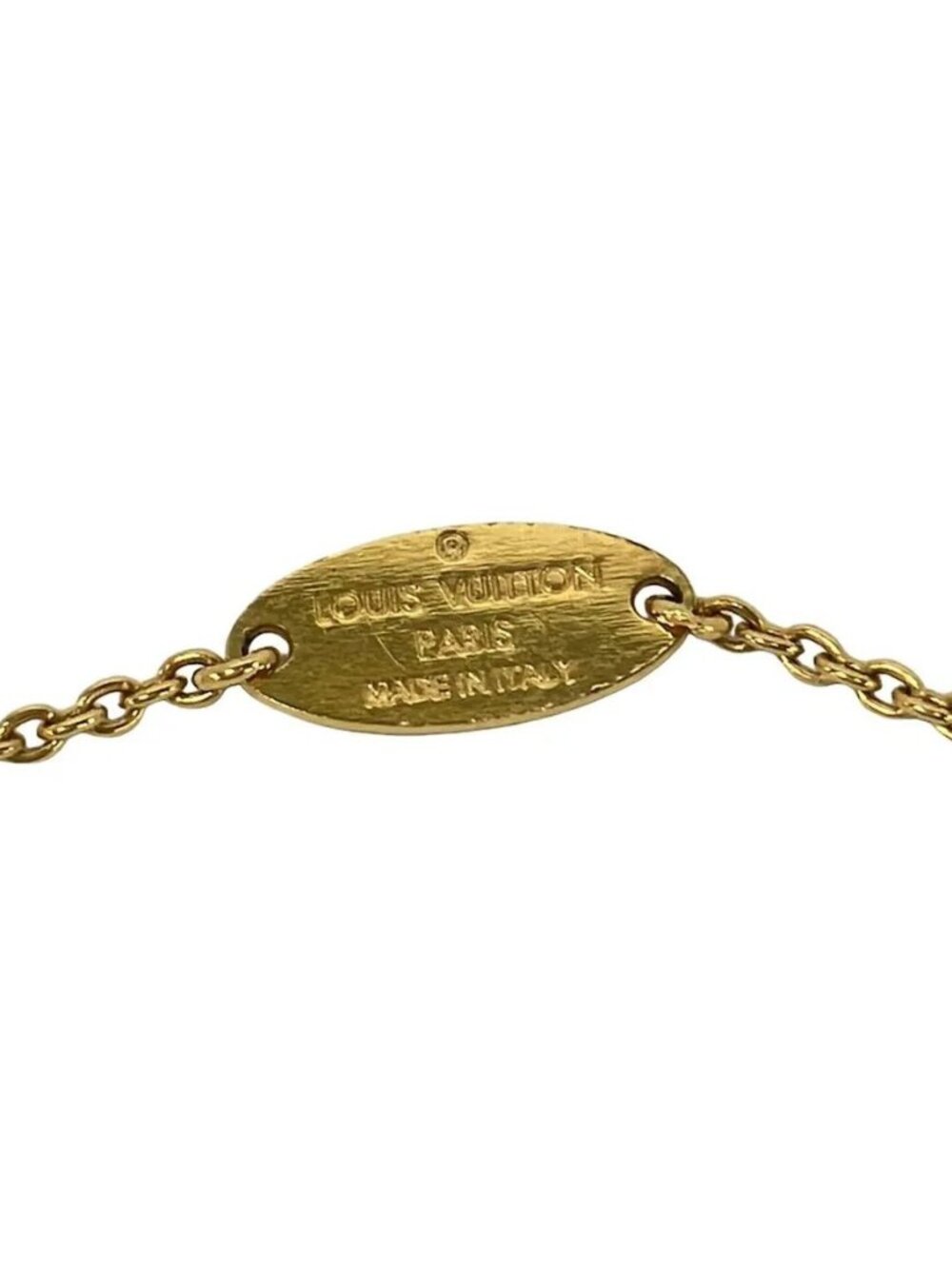 LOUIS VUITTON Brass Essential V Guilloche M64269 Gold - LE0178 Bracelet - Picture 6 of 7
